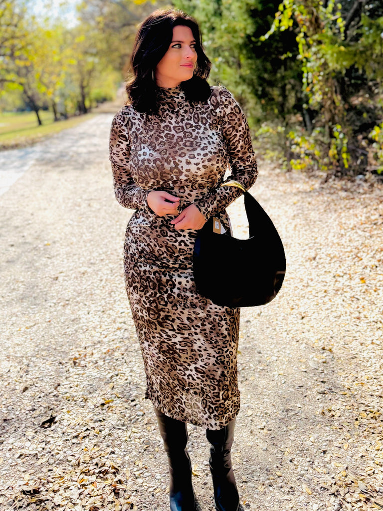 Wild Intentions Leopard Midi Skirt