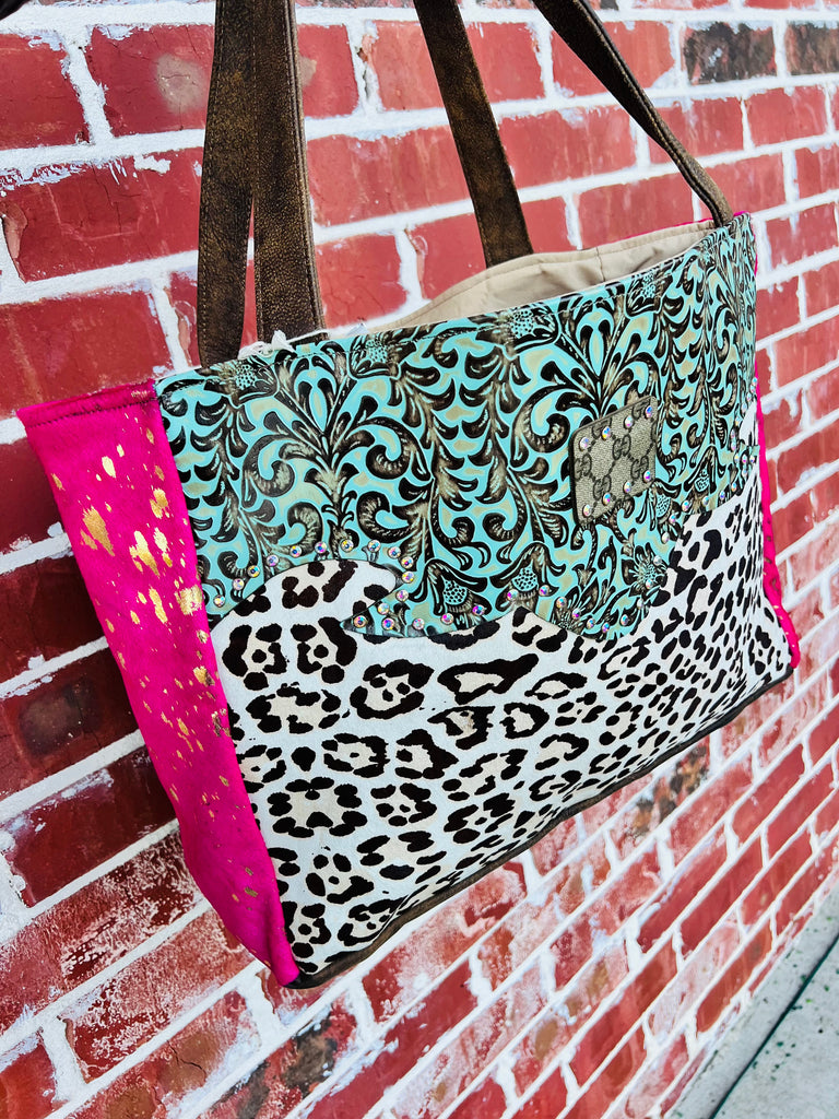 Whispers in The Wild Pink Stella Tote