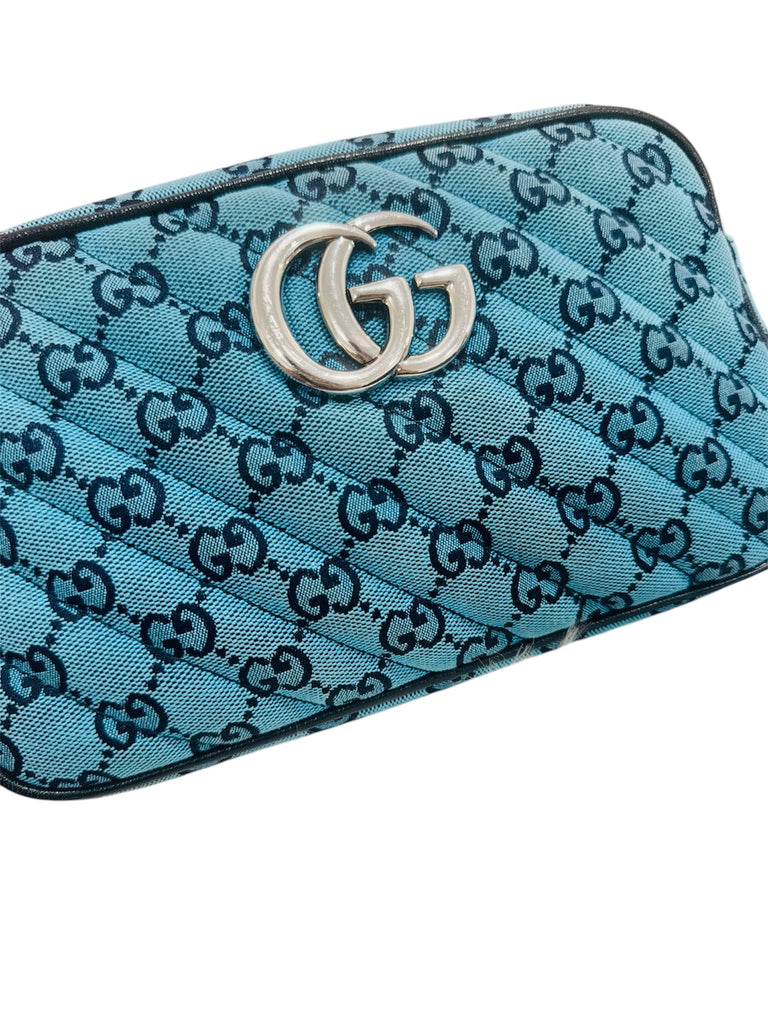 Gucci GG Marmont Shoulder Bag Diagonal Quilted Canvas Purse