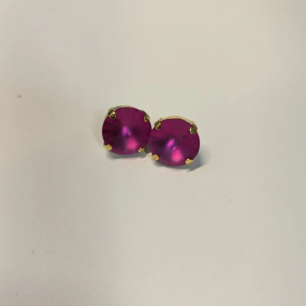 Swarovski The Basics Studs in Candy Crush - Fuchsia Matte