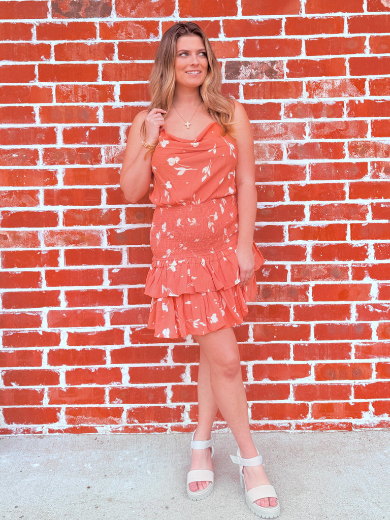 Coral Uptown Girl Dress