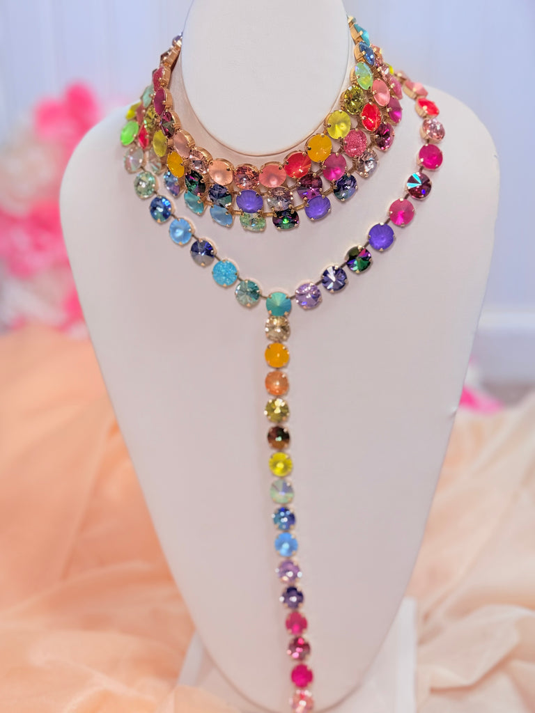 L.A Drop Candy Crush Swarovski Crystal Necklace