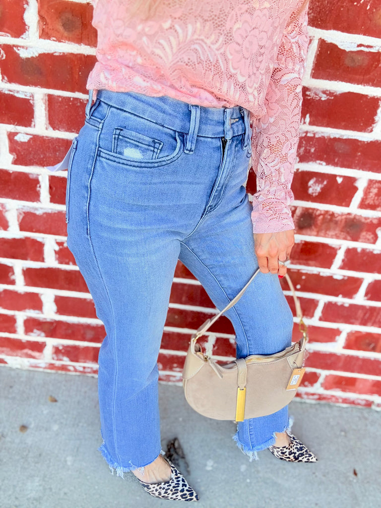 The Kristine High Rise Flare Jeans