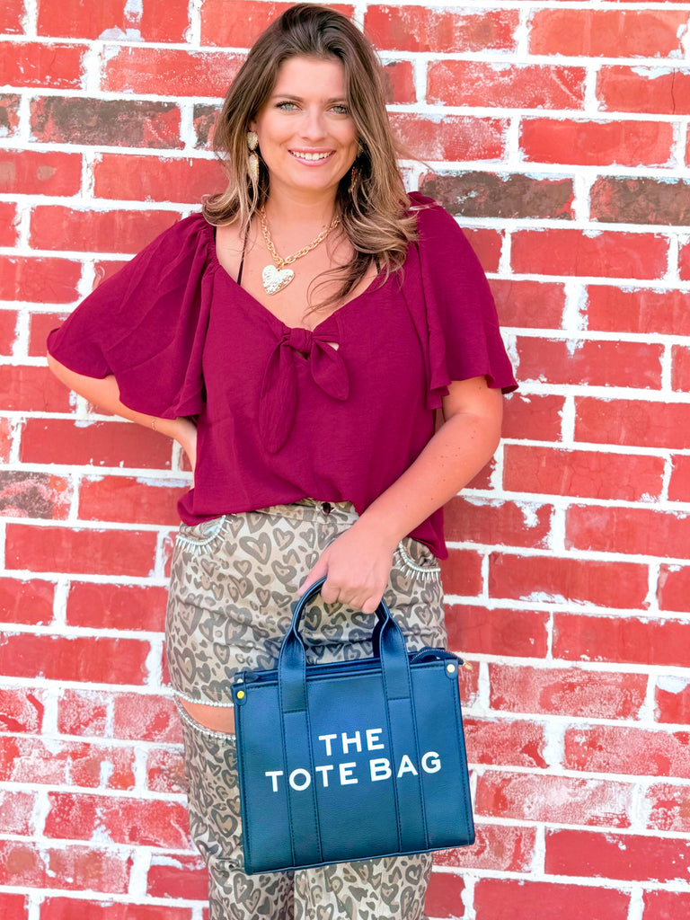 Front Tie Airflow Blouse