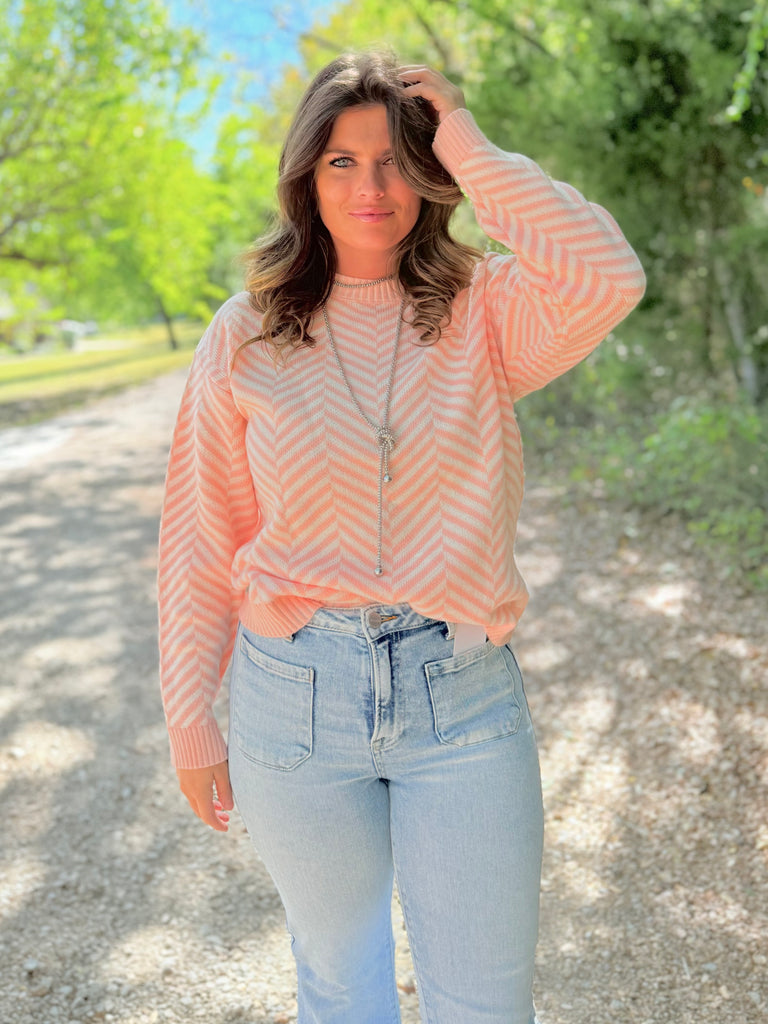 Take Your Pick Sweater - Light Pink