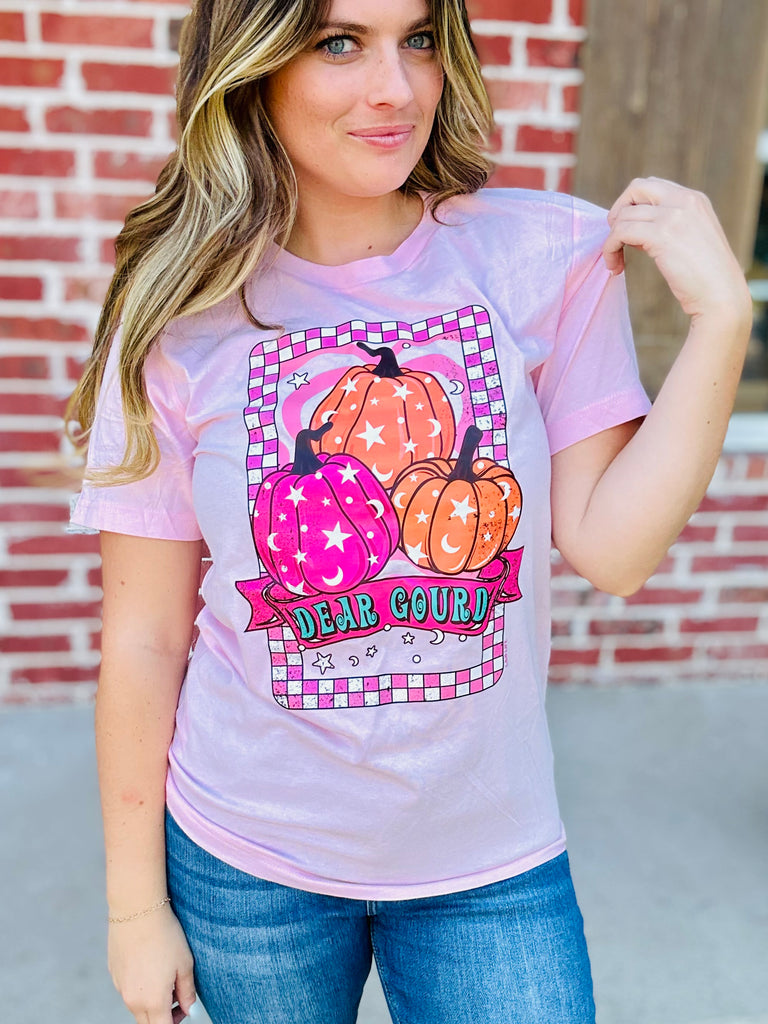 Dear Gourd Pink Pumpkin Graphic Tee