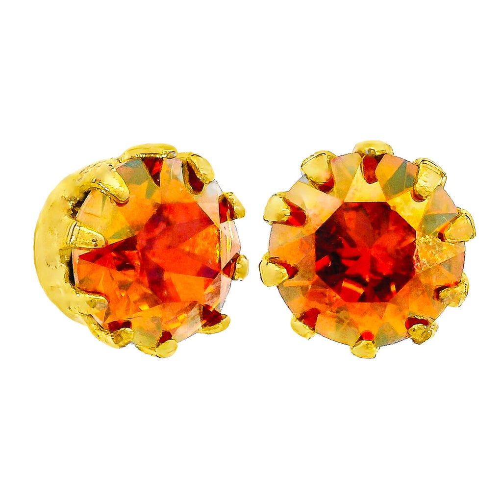 Mini Chrisley Swarovski Stud Earrings - Chili Pepper