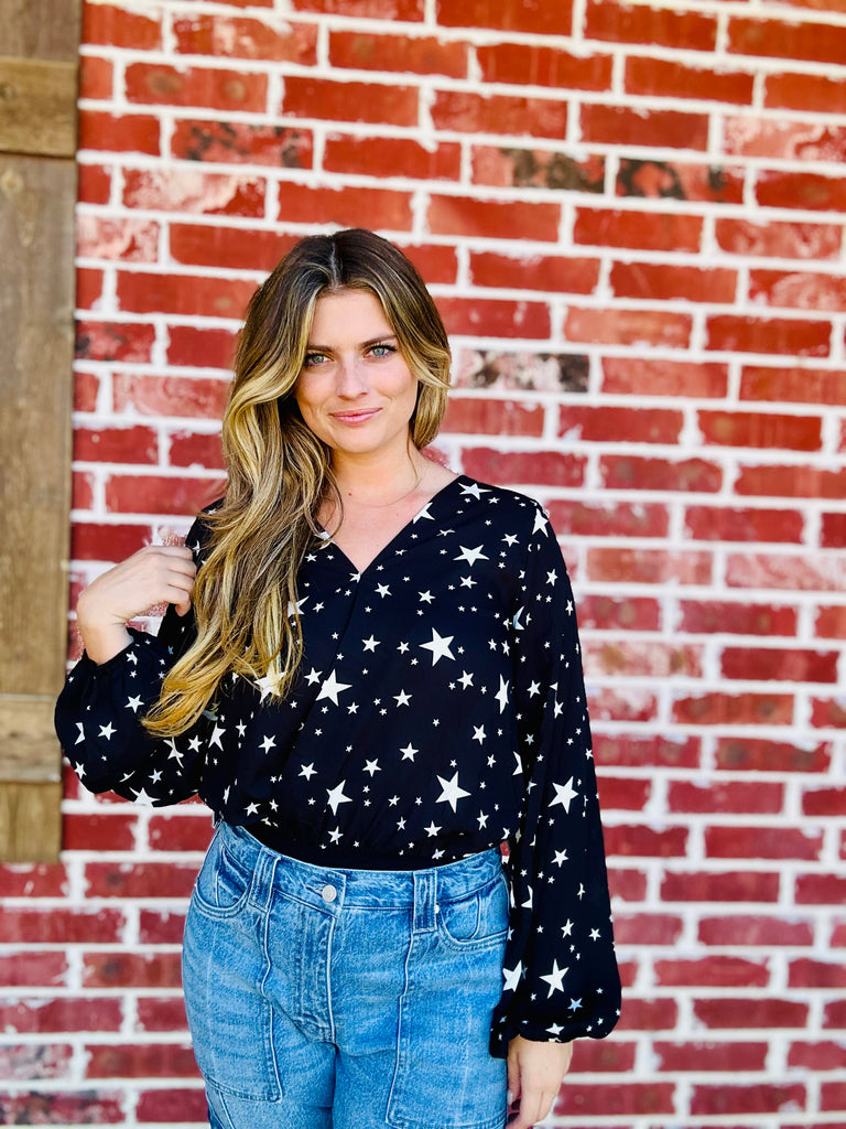 All The Stars Black Bodysuit