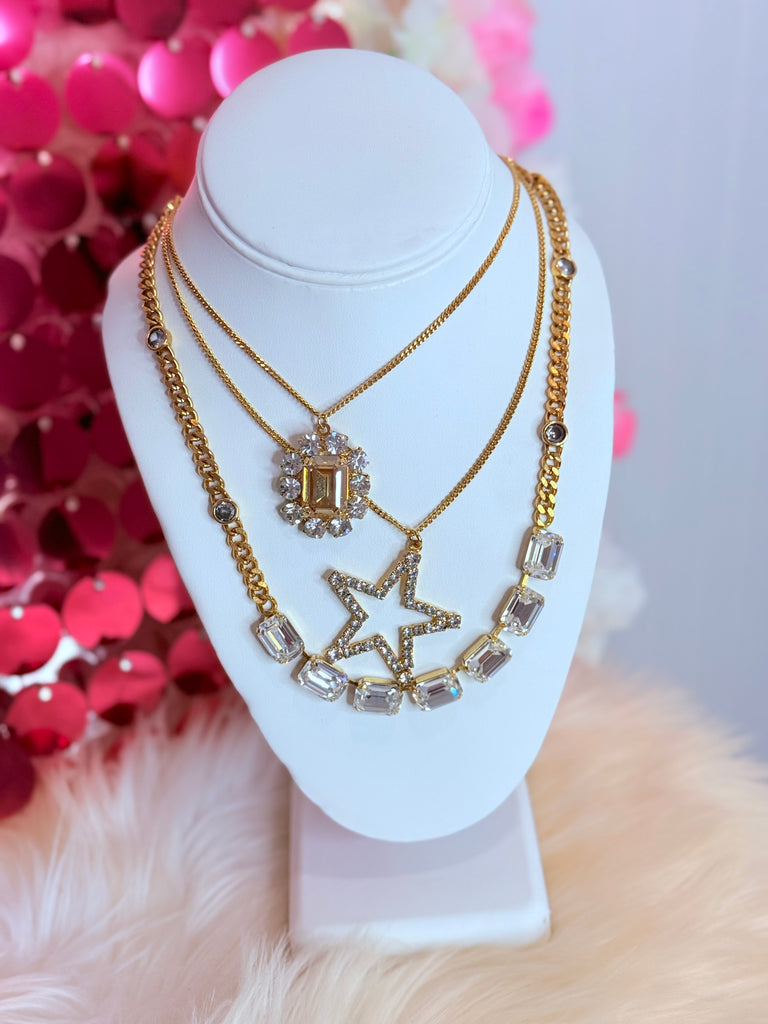 Rigel Gold Swarovski Star Necklace