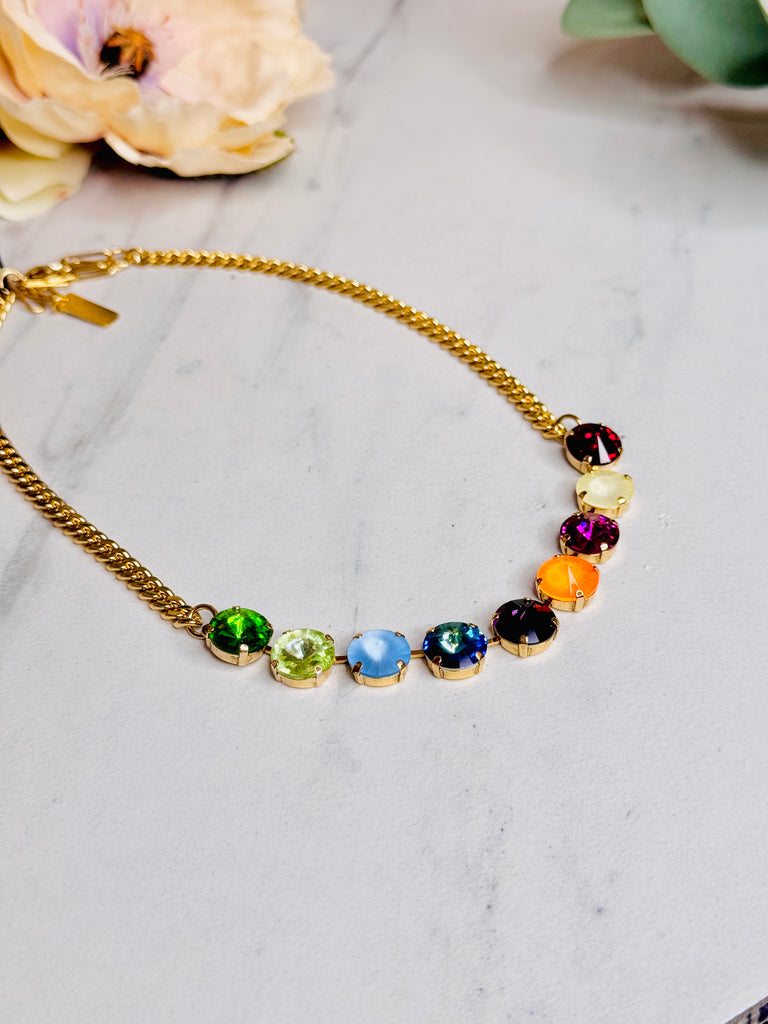 Rainbow Mini Sofia Necklace