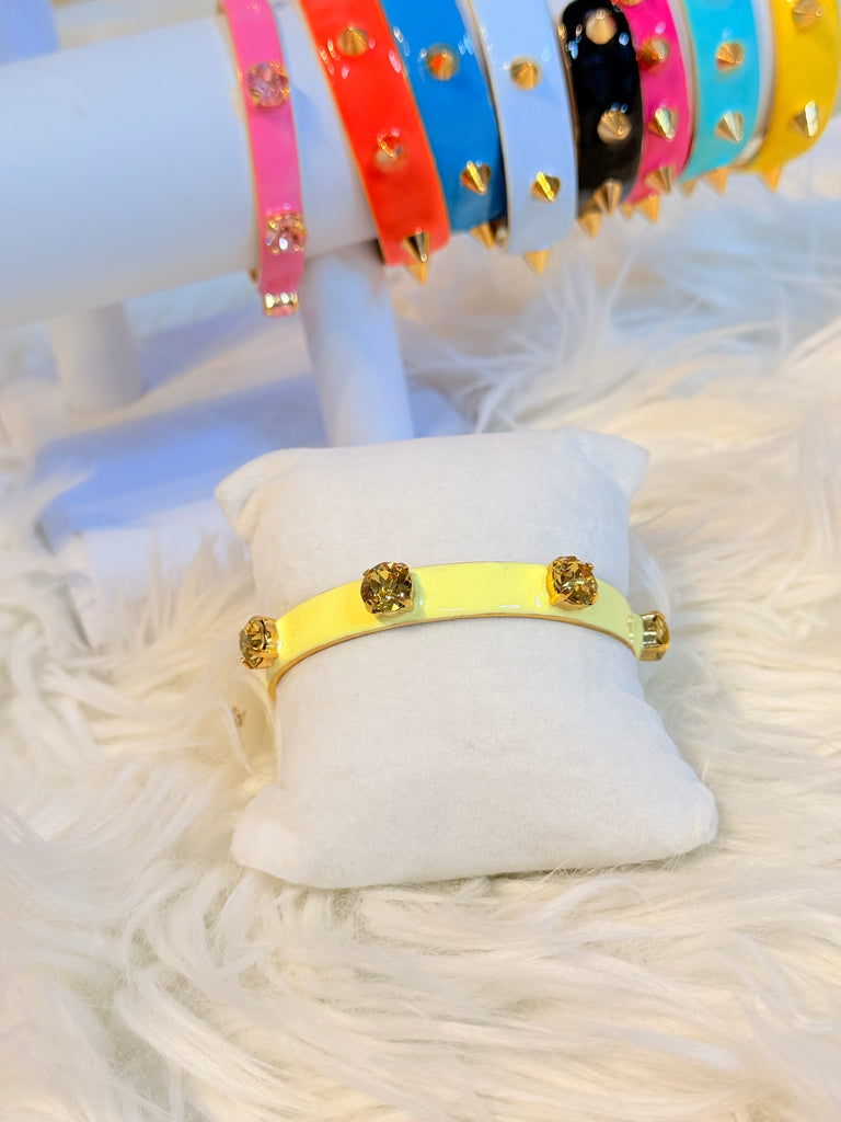 Kennedy in Light Yellow Swarovski Cuff