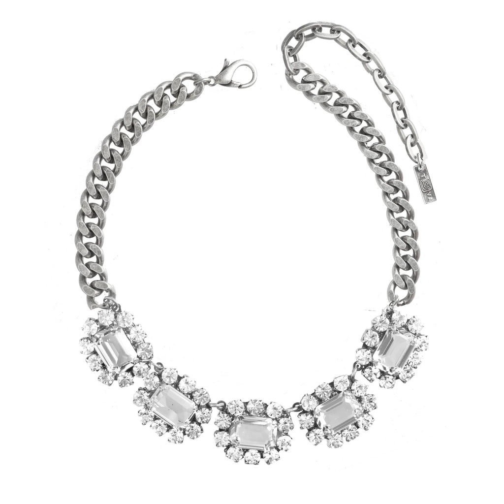 Silver Edith Swarovski Necklace