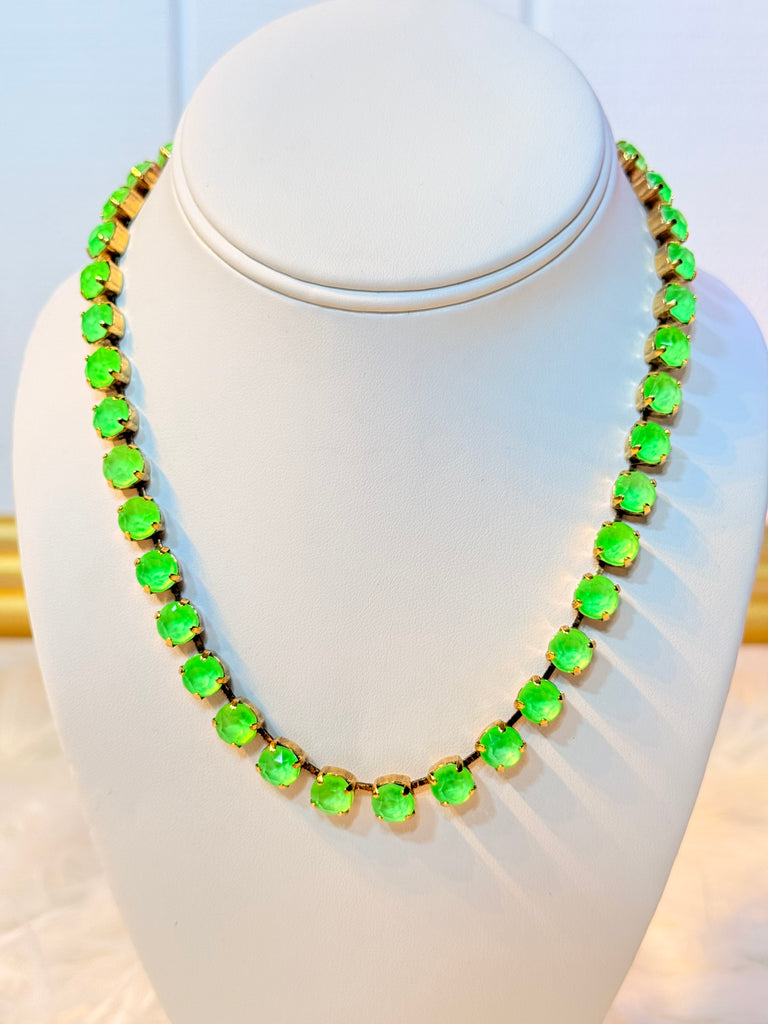 Oakland Necklace in Electric Green