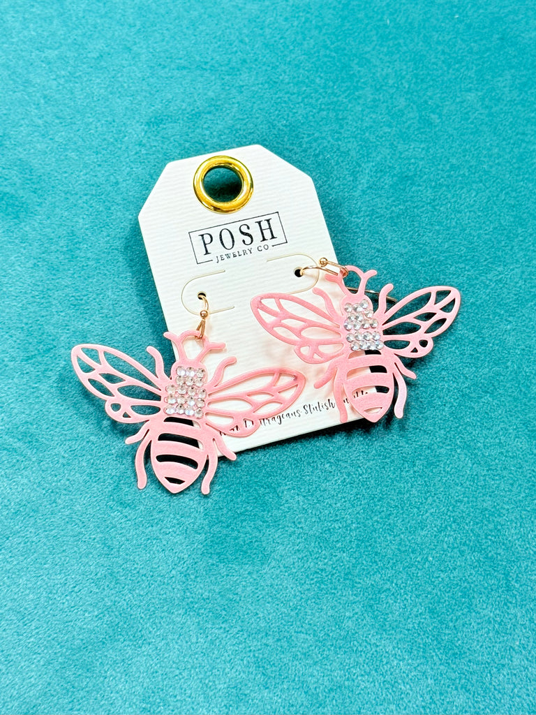 Blush Boujee Bee Earrings