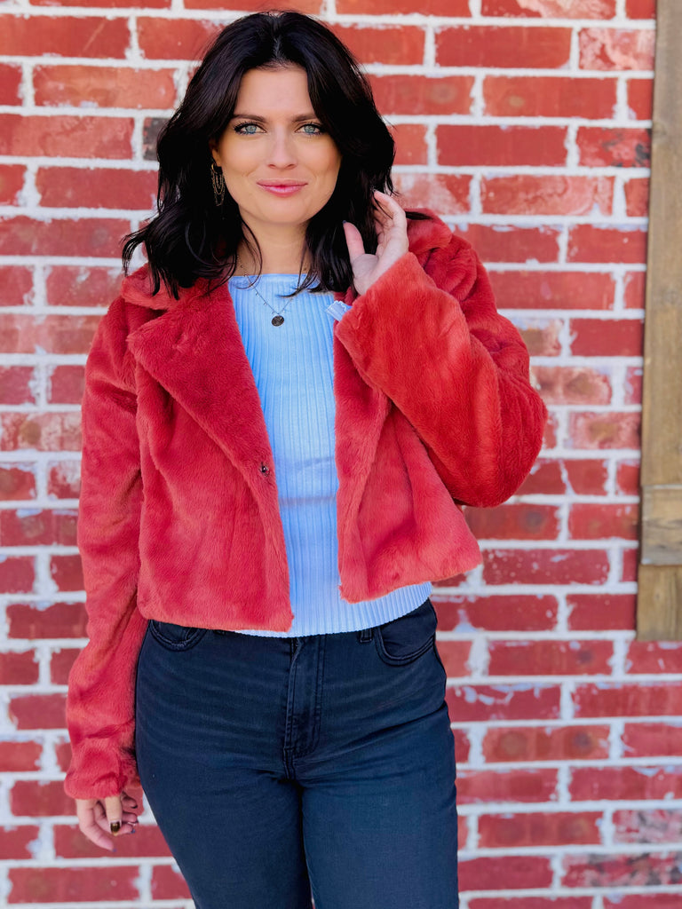 Apricot Brandy Making Statements Fur Coat