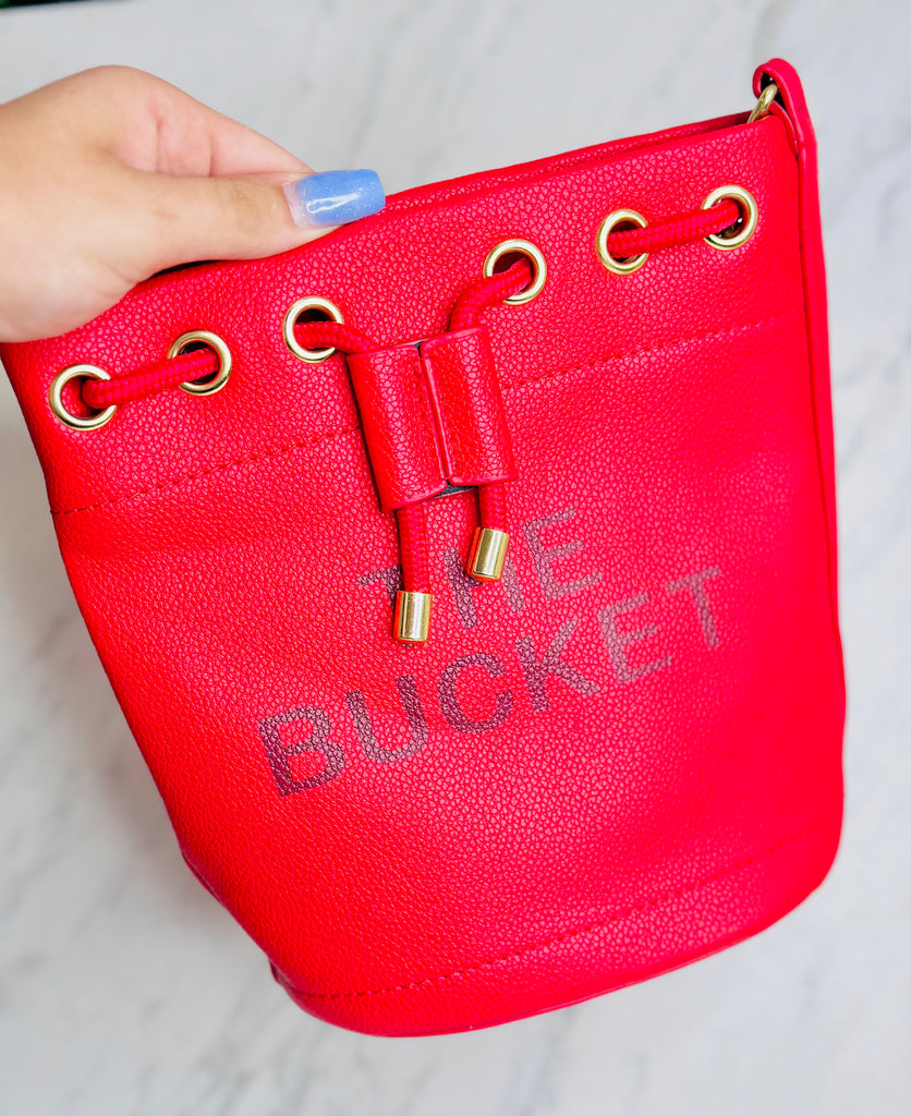 Impressions The Bucket Purse - Red