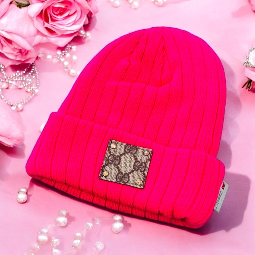 Neon Barbie Ribbed Lux Beanie