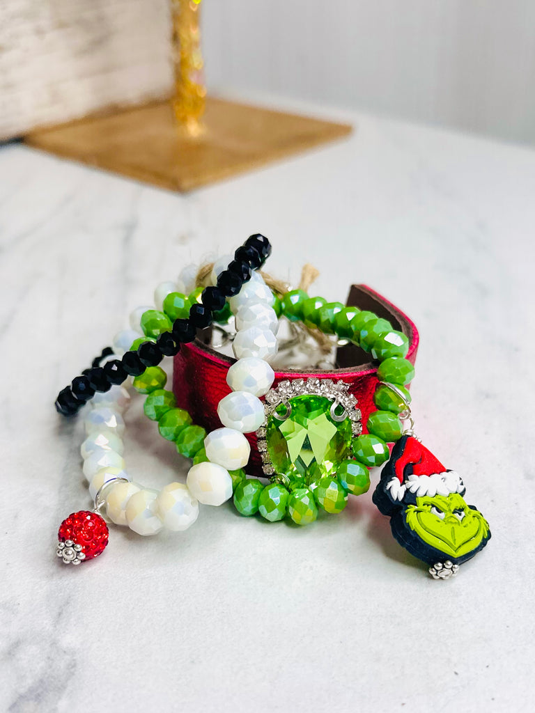 Simply Grouchy Holiday Bracelet Set