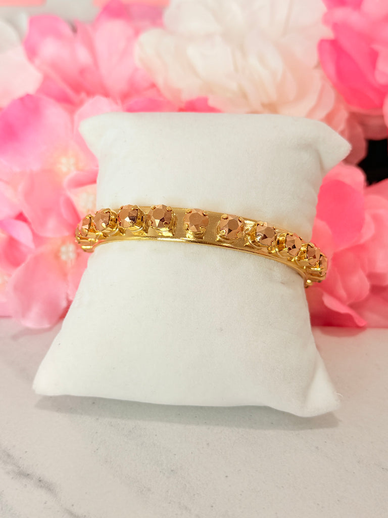 Kelly Swarovski Cuff Bracelet Gold