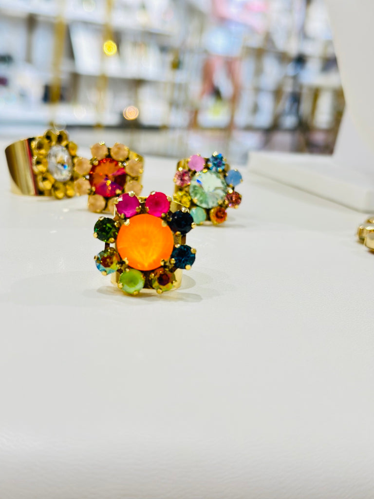 R9002WATE Twiggy Sunset Large Ring