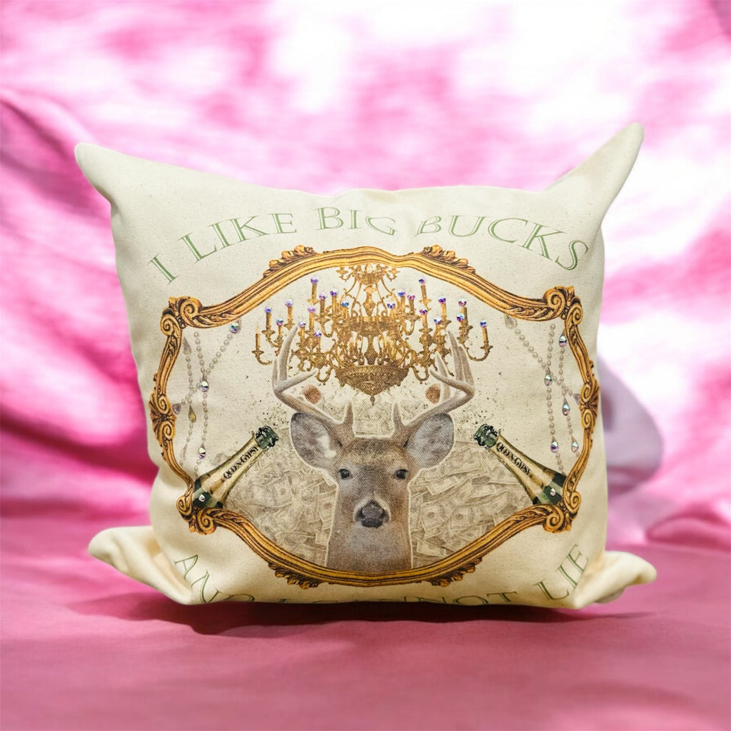 I like Big Bucks Bedazzled Pillow Casing