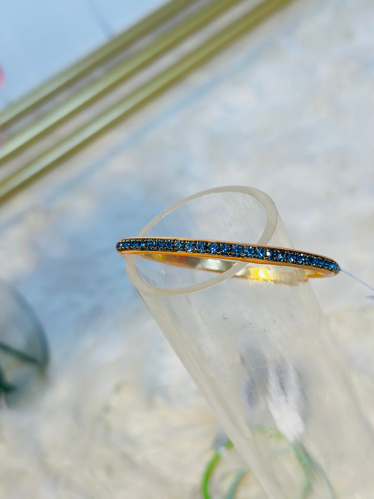 Helly Swarovski Crystal Bangle - Tanzanite