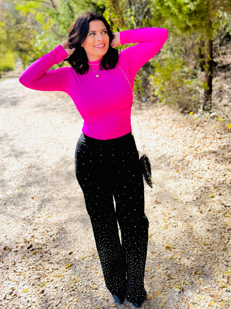 Starstruck Rhinestone Wide Leg Jeans