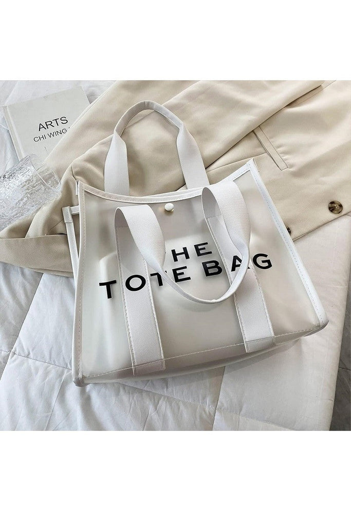 White Clear The Tote Bag