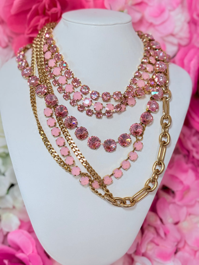 Oakland Necklace in Petal Pink