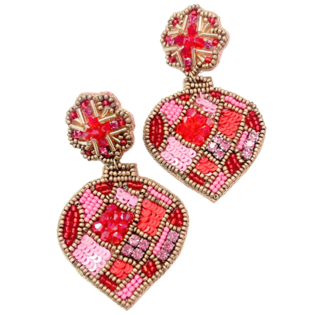 Jolly this Christmas Ornament Earrings