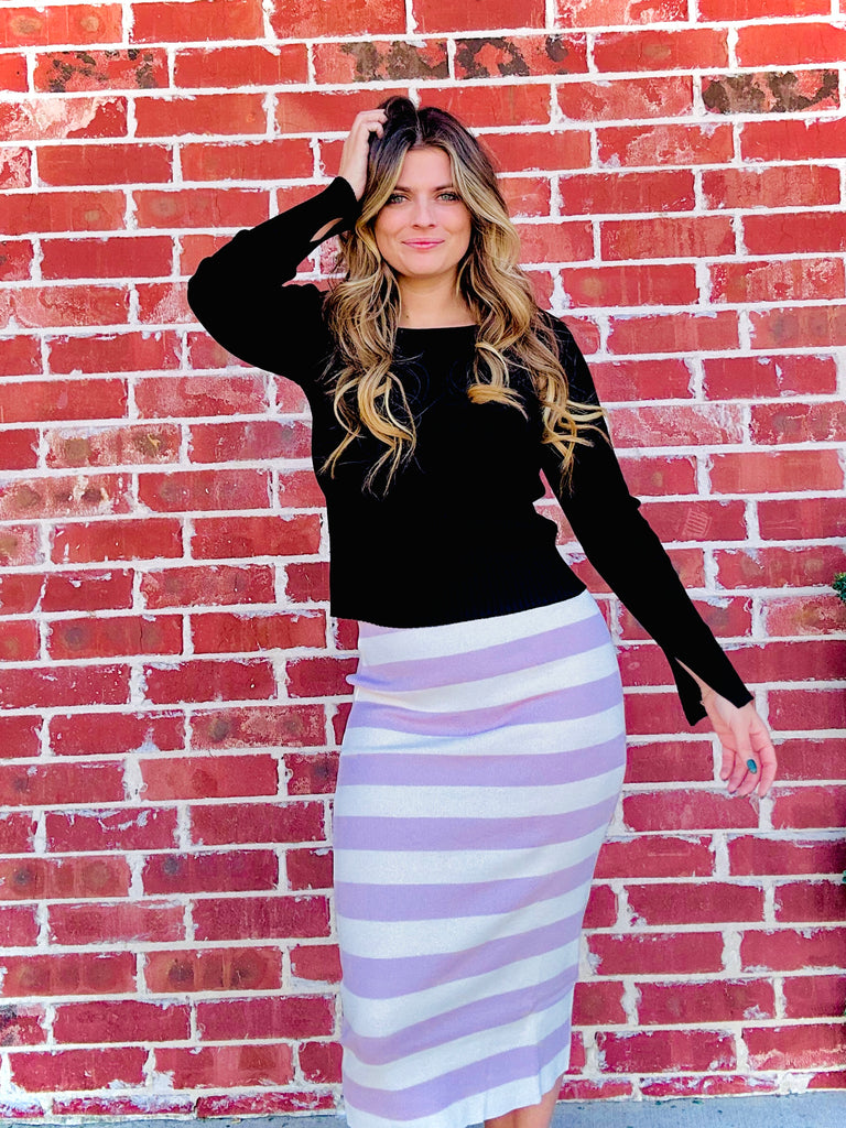 Little Miss Waldo Winter Midi Skirt - Blush