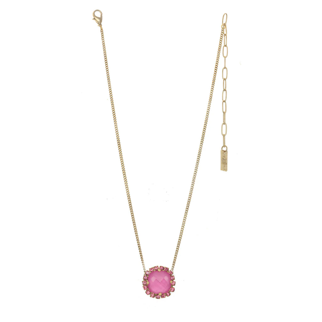 Cambrie Swarovski Necklace in Pink