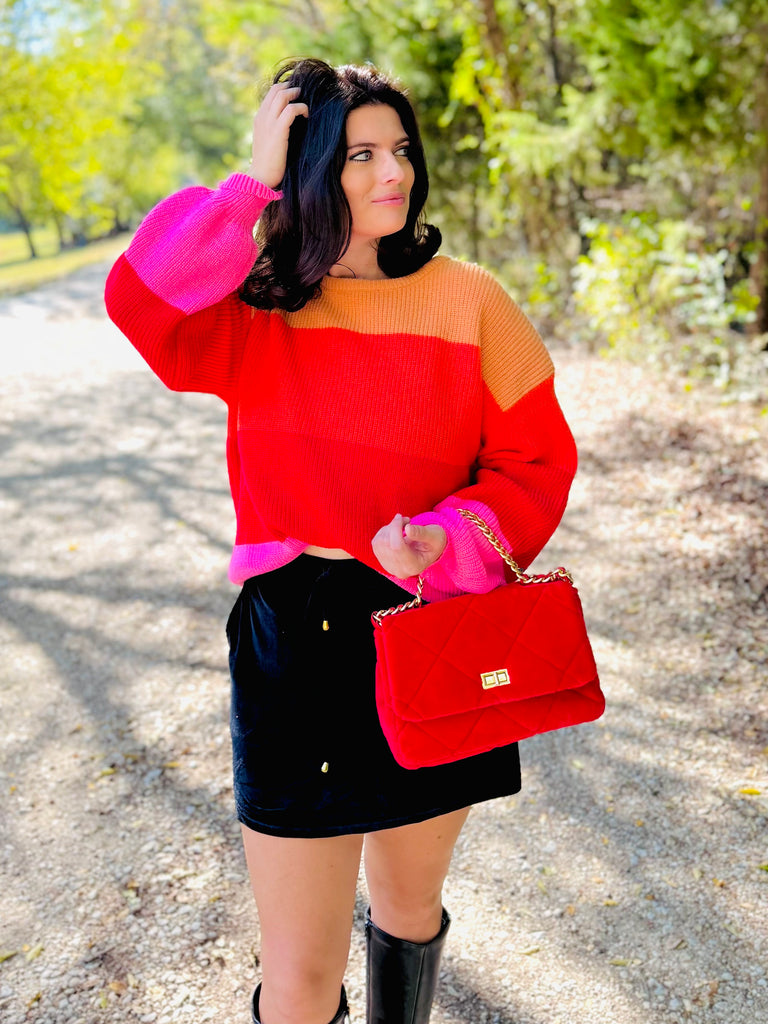 Yacht Club Stripe Sweater - Rainbow