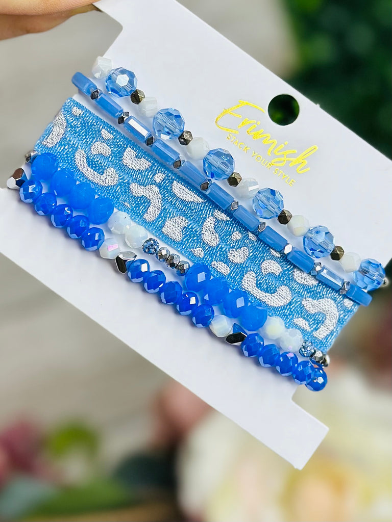 Indigo Leo Shimmer Bracelet Set