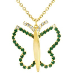 N9013E Shining Butterfly Necklace (Color Options!)