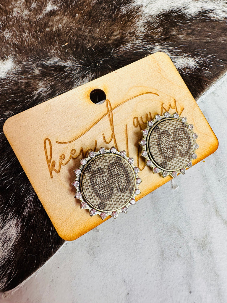 Gypsy UpCycled LV Earrings - Colorado – Adrians Boutique