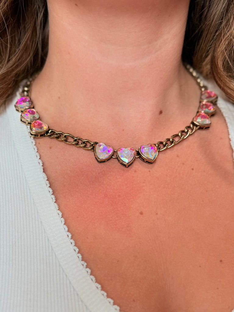 Give Me all the Hearts Chain Necklace