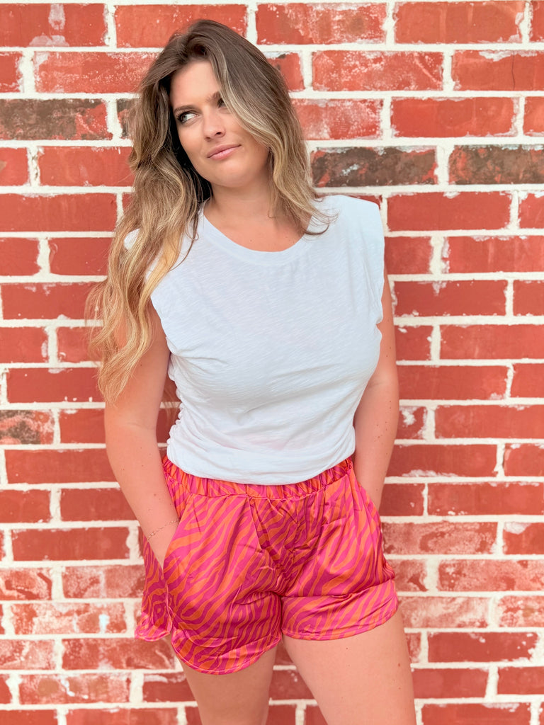 White Jade Ruched Padded Shoulder Top