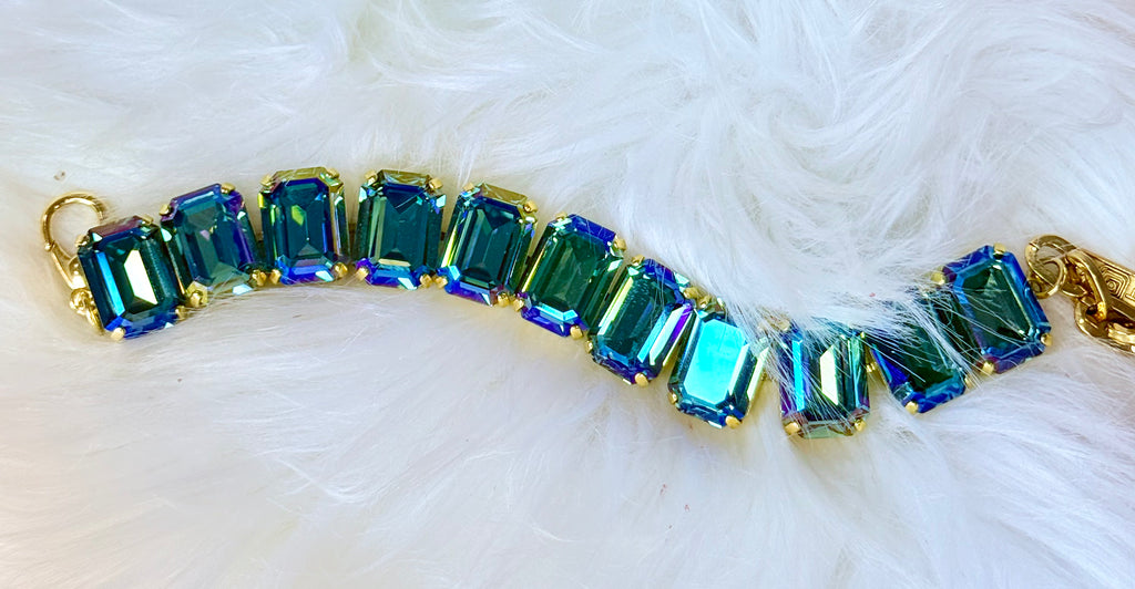 Milena Swarovski Bracelet  - Aqua Verde