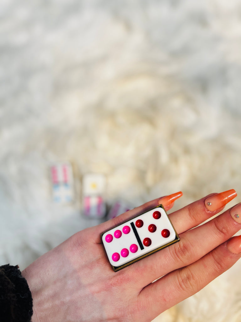 Shoot it Straight Domino Vintage Ring