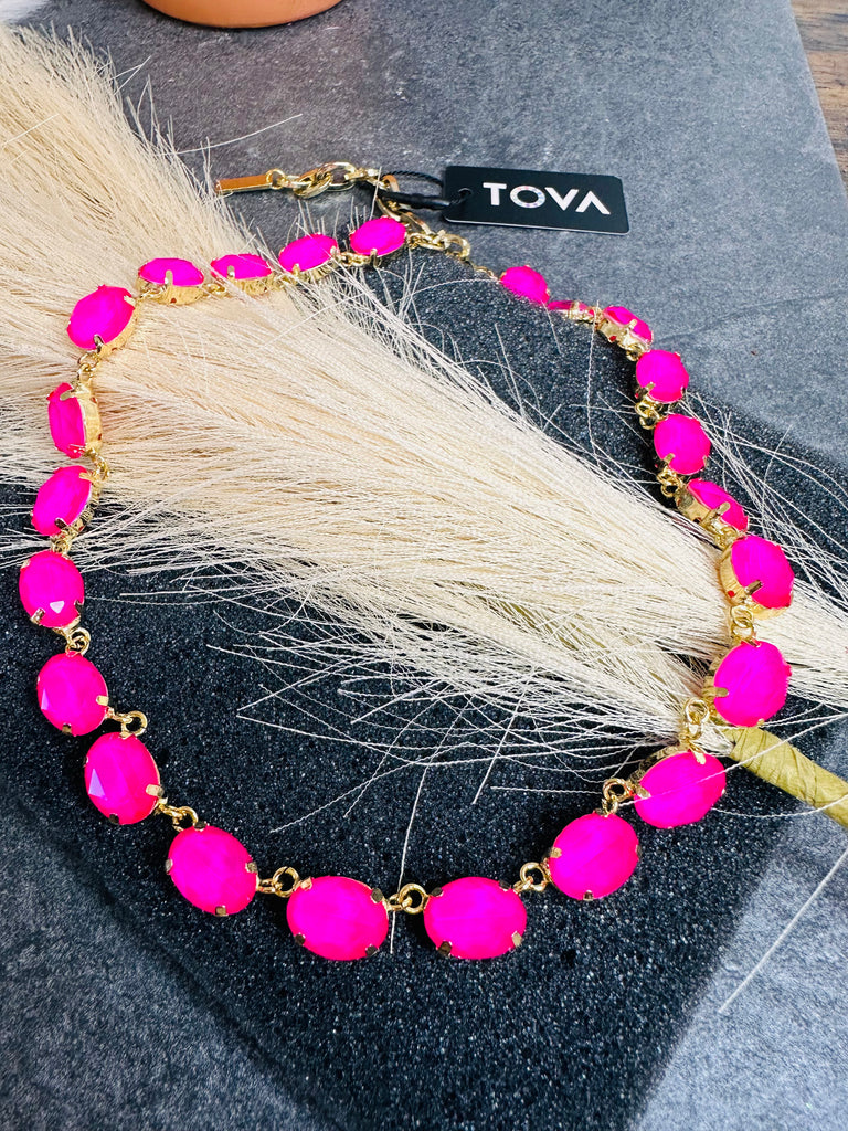 Electric Pink Danica Necklace
