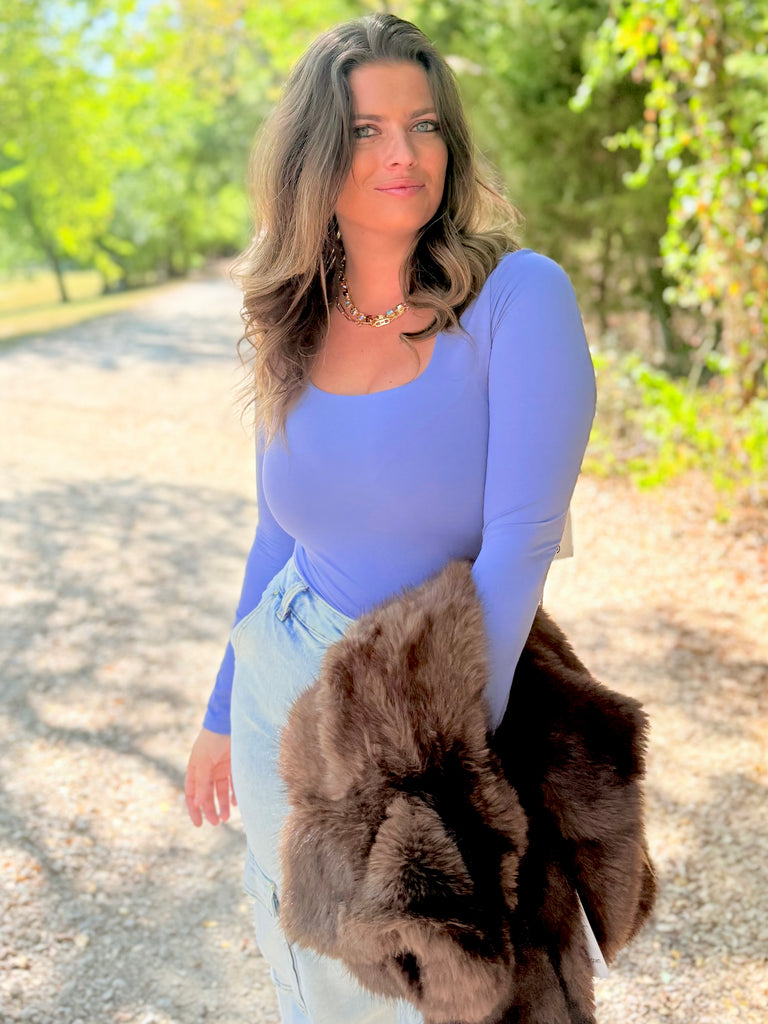 The Essential Contour Bodysuit - Blue Dawn