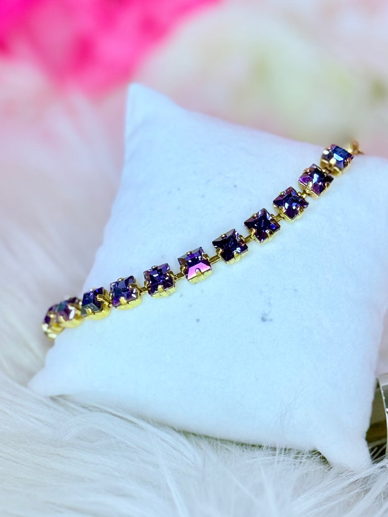 Athena Swarovski Bracelet - Tanzanite Glimmer