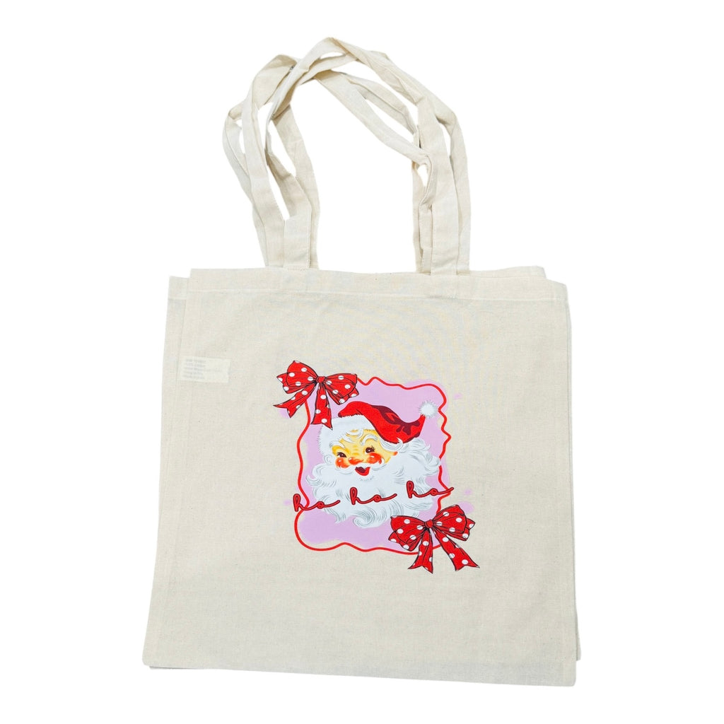 HOHOHO Pink Santa Tote