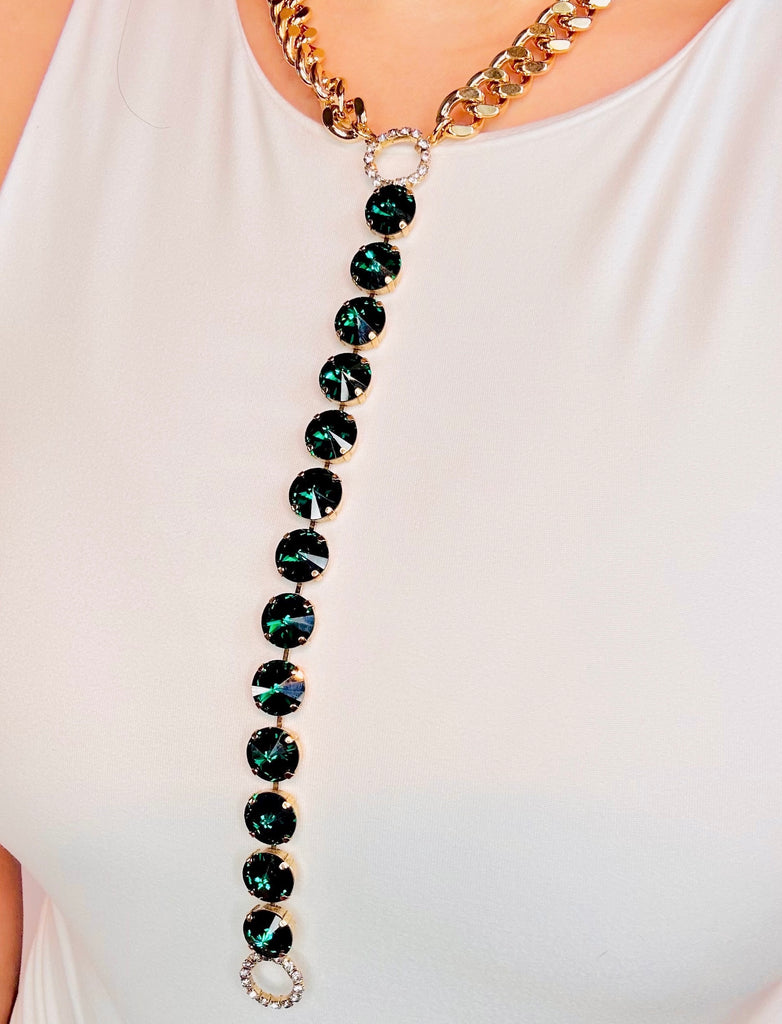 Emerald Drop Cara Necklace