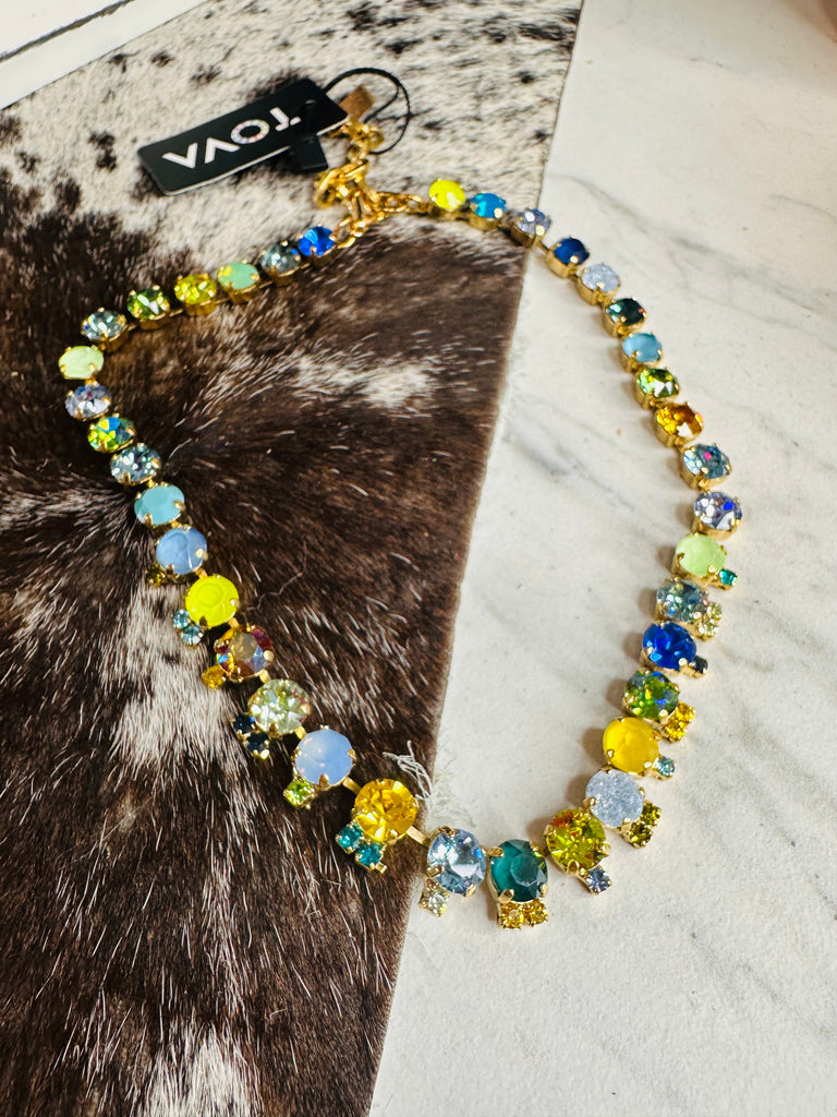 Blue/Green All The Colors Mini Necklace