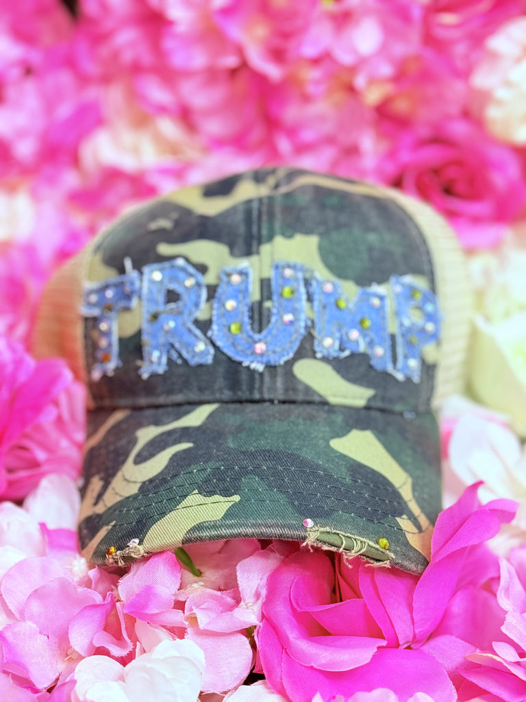 Camo & Denim TRUMP Trucker Hat