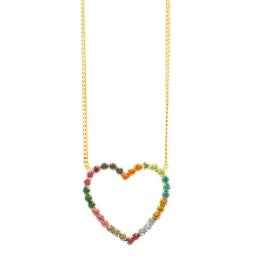 N9003M Mini Multi Heart Necklace