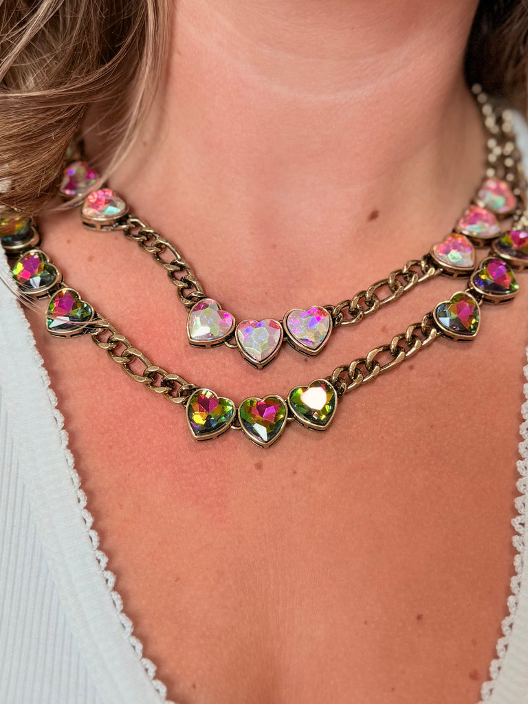 Give Me all the Hearts Chain Necklace