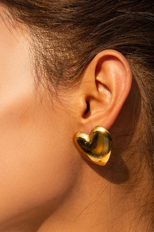 Heartfully Yours Gold 18K Studs